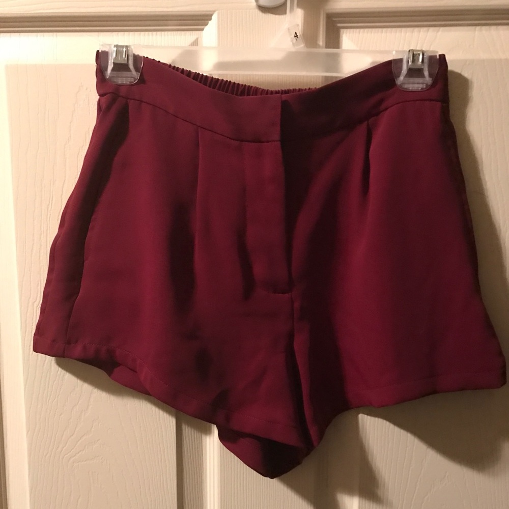 Burgundy Shorts size small!